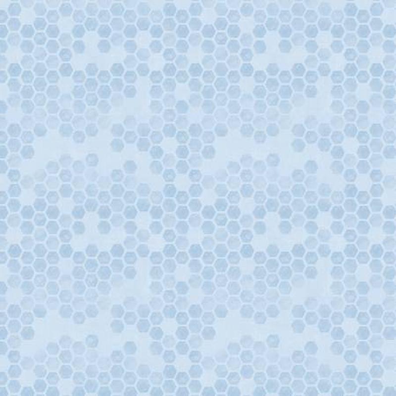 Bees & Blooms Blue Honeycomb 89287-444