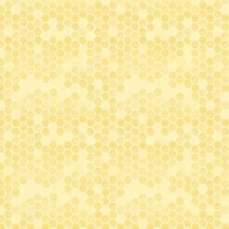 Bees & Blooms Yellow Honeycomb 89287-555