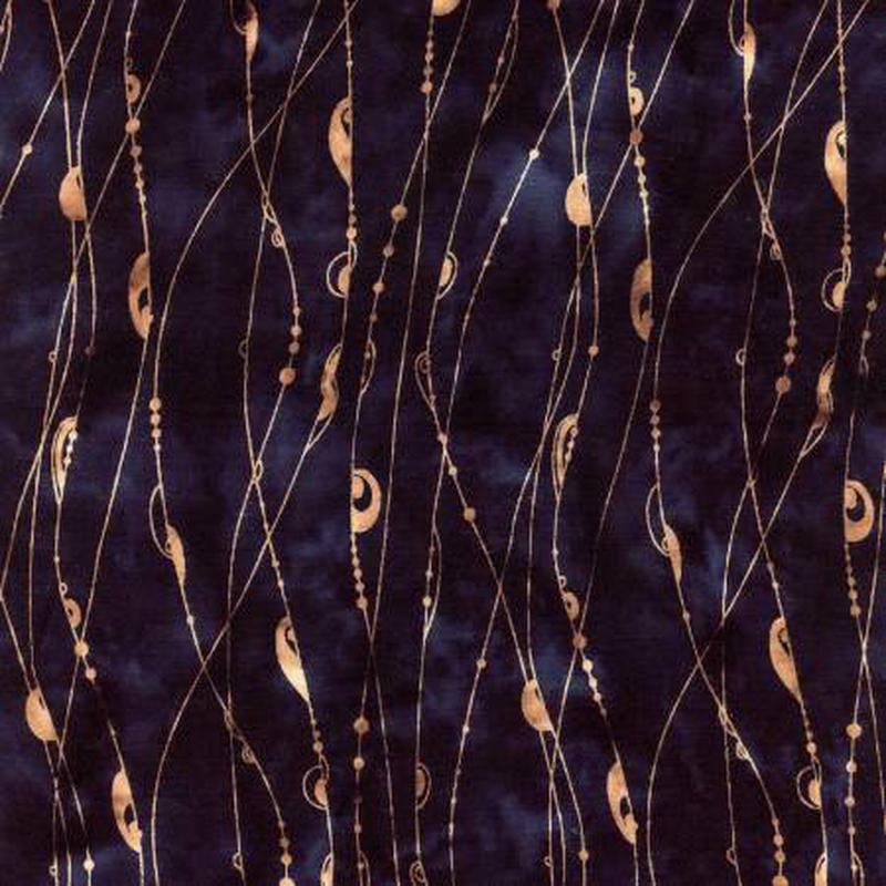 Batiks Rayon String Theory Black Bean BTR23130-168