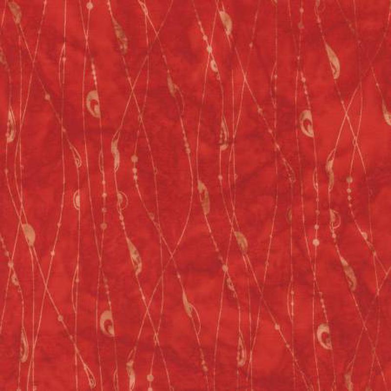 Batiks Rayon String Theory Chili BTR23130-215