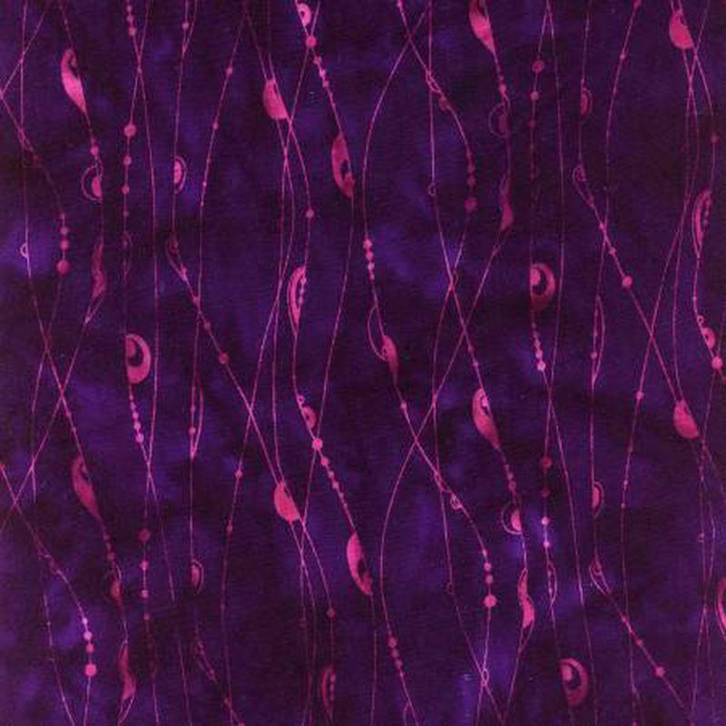 Batiks Rayon String Theory Eggplant BTR23130-179