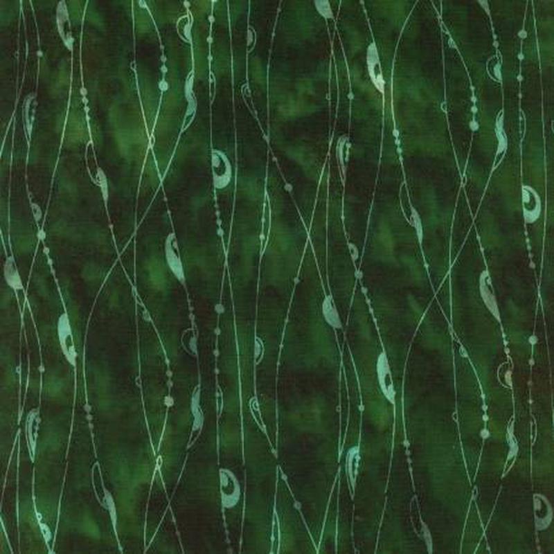 Batiks Rayon String Theory Forest Green BTR23130-319