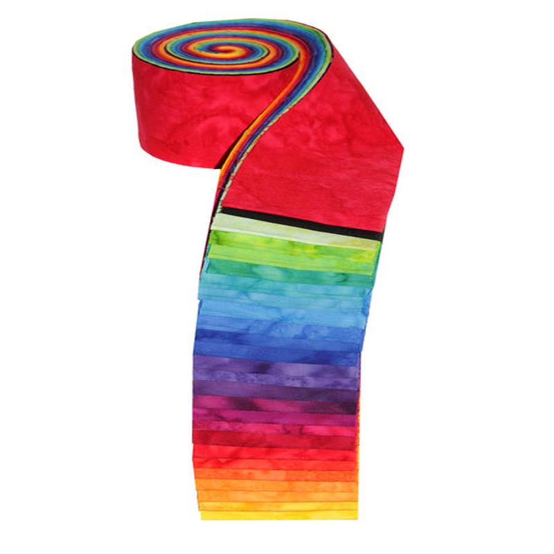 Be Colourful Jelly Roll 26 Batik strips