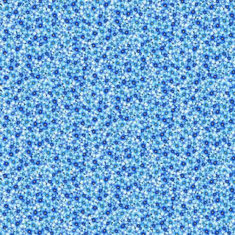 Bee Kind Blue Packed Mini Floral CD3261-BLUE