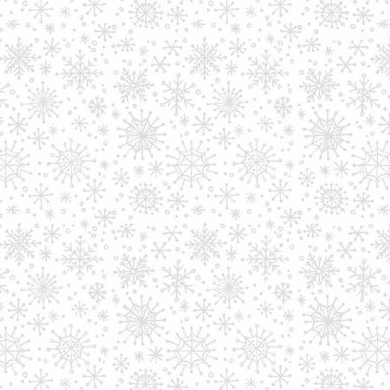 Baking Up Joy 27711-191 White Snowflakes All Over