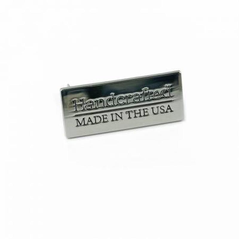 Bag Label Handcrafted In USA Silver