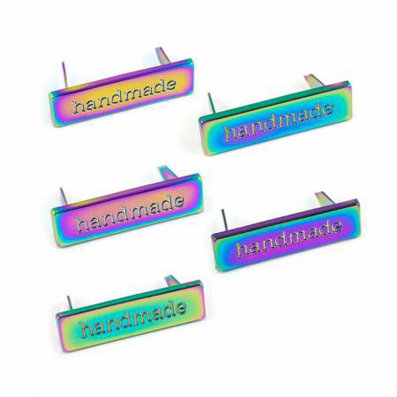 Bag Label Handmade Rainbow