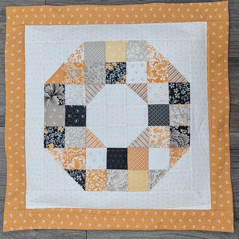 Autumn Patchy Wreath Pillow Needs 18" pillow form