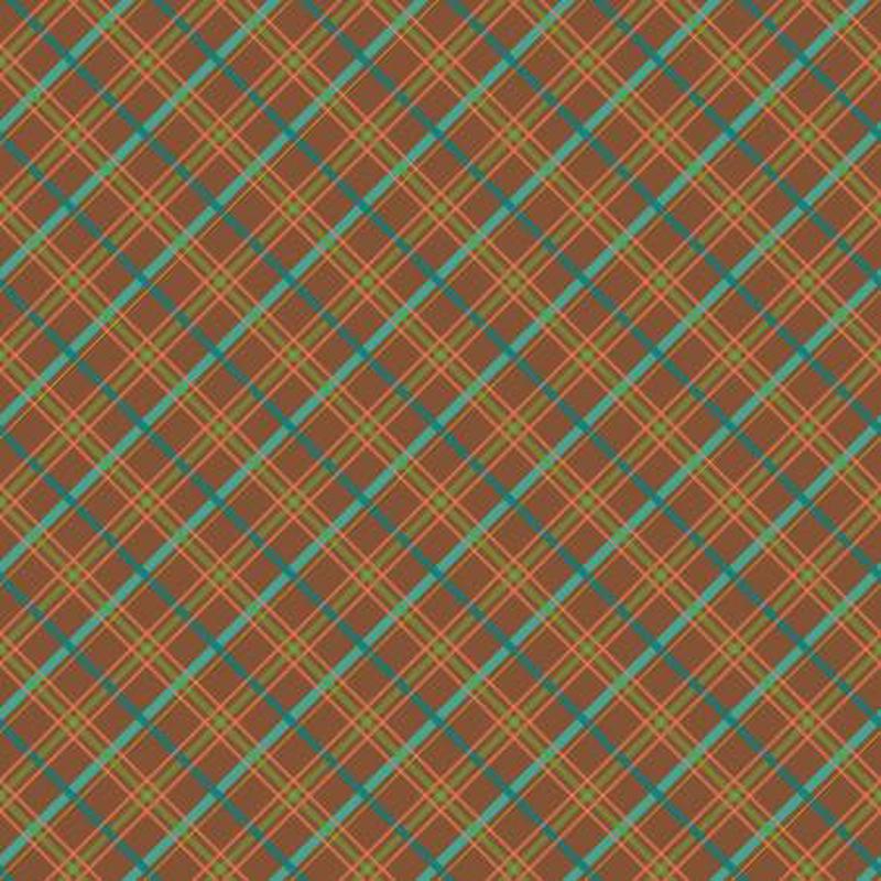 Autumn Afternoon Plaid Brown Harvest C14875R-BROWN