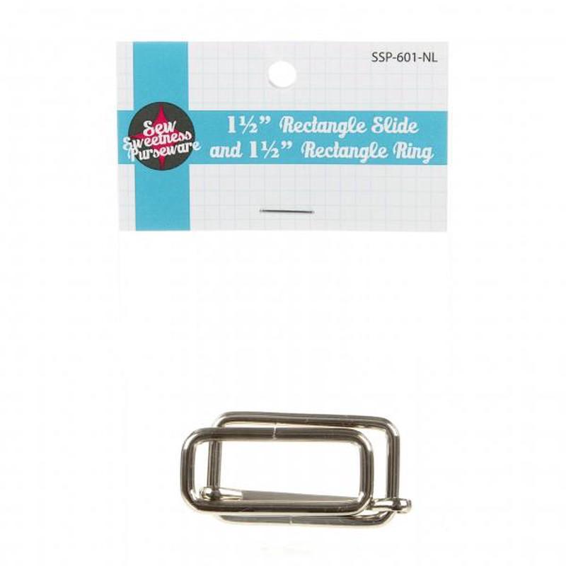 1 1/2" Rectangle Slider & Ring