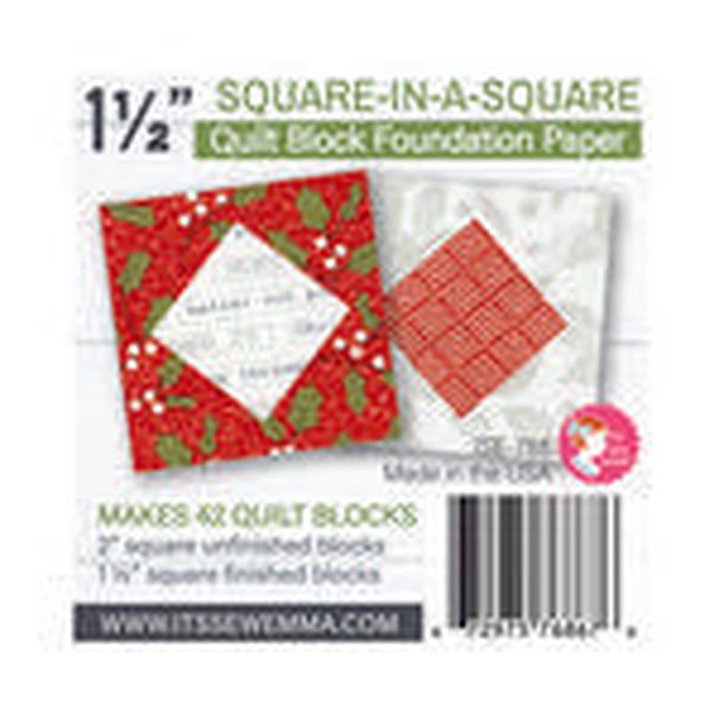 1 1/2" Square in a Square Foundation Paper