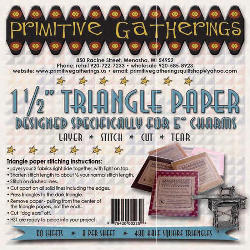 1 1/2" Triangle Paper For Charm