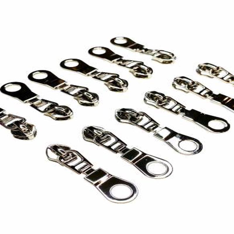 (6) Nickel Zipper Pulls