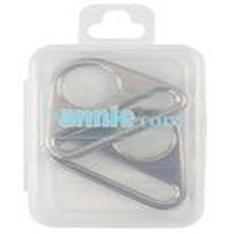 (2) Triangle Rings 1 1/2"Nickel By Annie