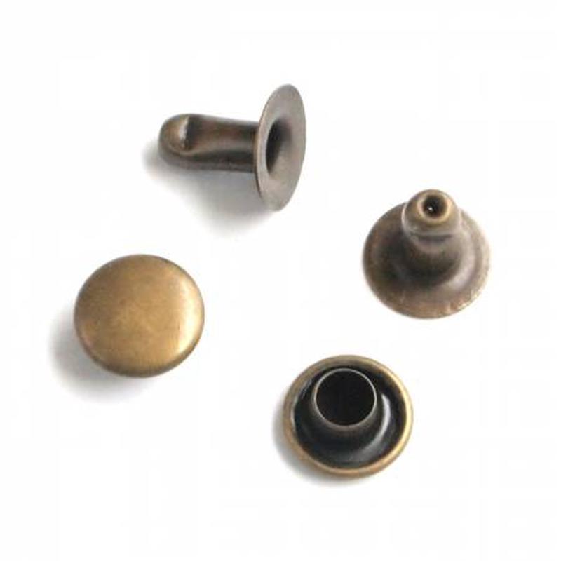 (24) Small Rivets 6mm Antique