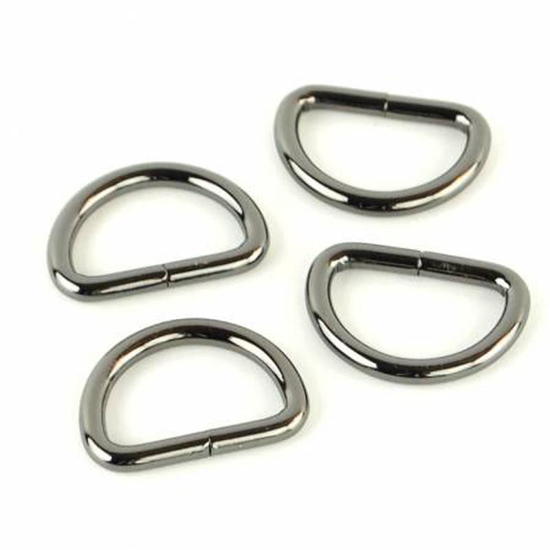 (4) 3/4" Gunmetal D Ring