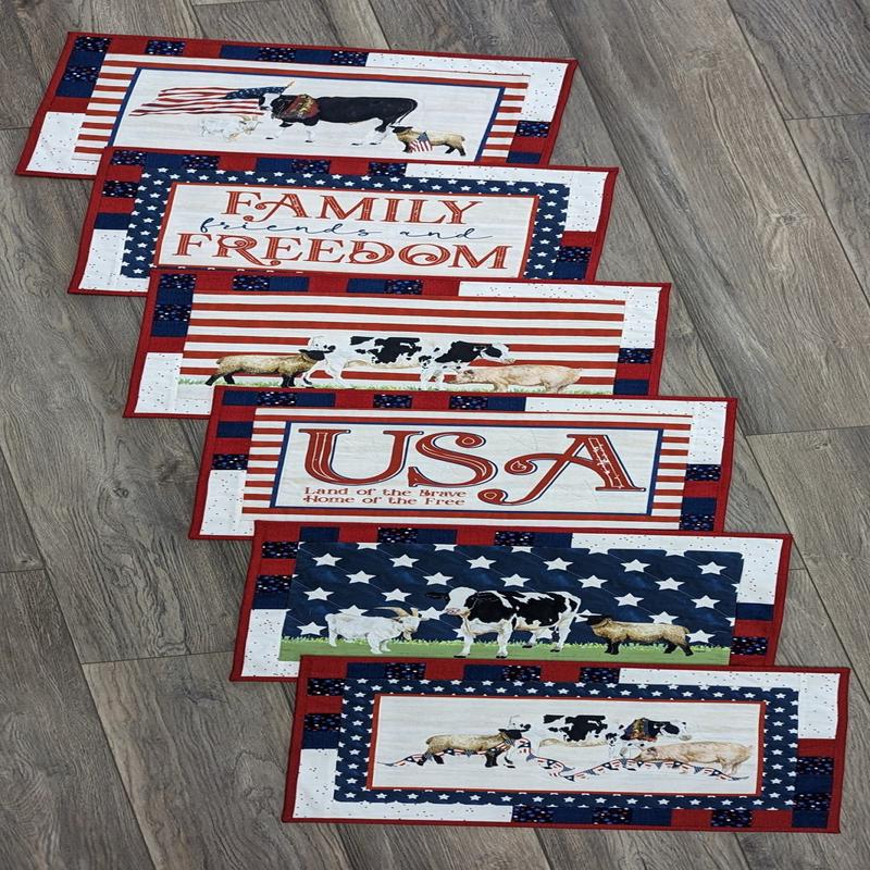 (6) American Placemats Size: 14" x 21"
