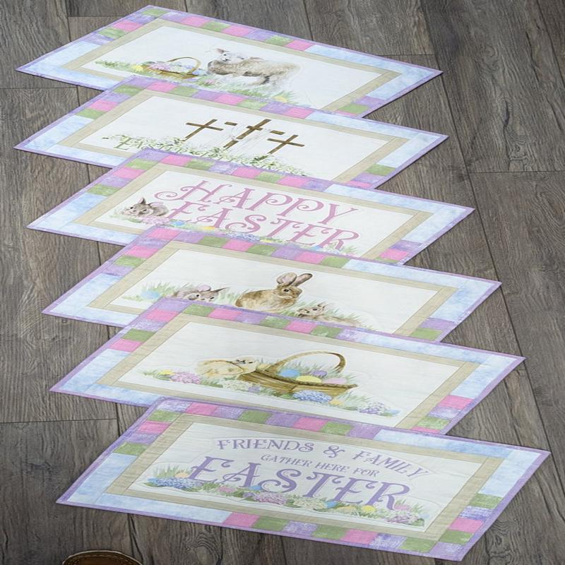 (6) Easter Placemats Size: 14" x 21"