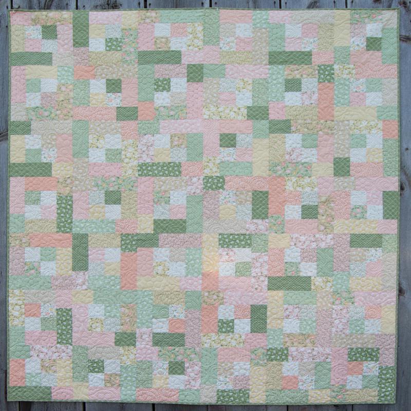 "Faded Blue Jeans" Flower Girl Finished Item Size; 70" x 82"