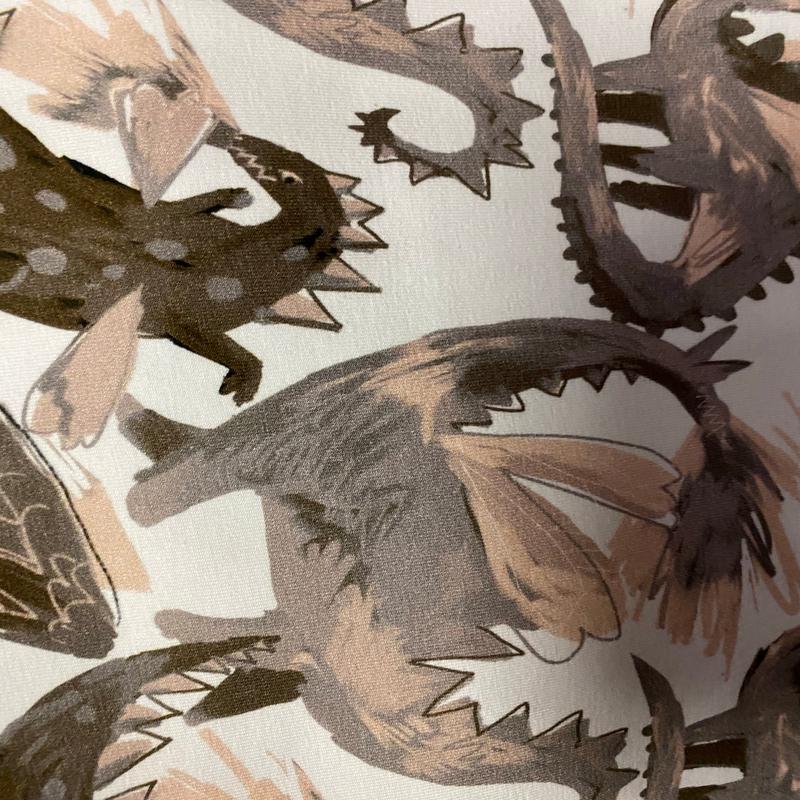 Cotton Spandex - Dragons - Regular Scale - RETAIL