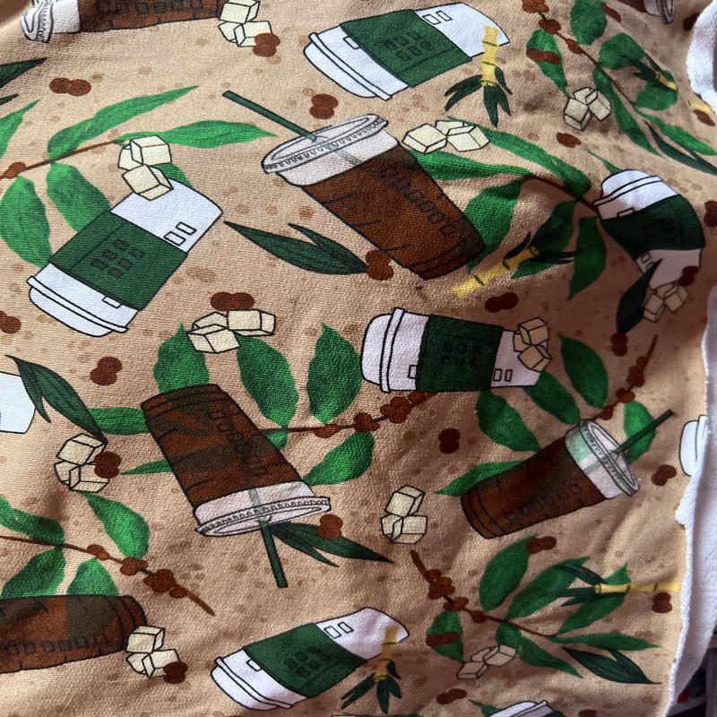 Cotton Spandex - greenary coffee -  Regular Scale - RETAIL