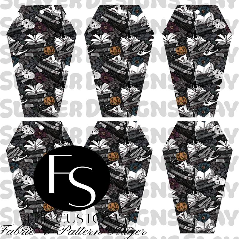 COFFINMARK03 - Cut and Sew Bookmarks FABRICSLAYER - Preorder