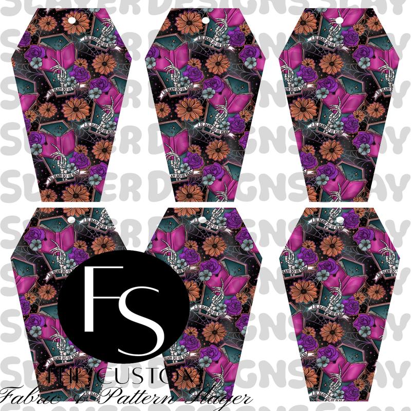 COFFINMARK04 - Cut and Sew Bookmarks FABRICSLAYER - Preorder