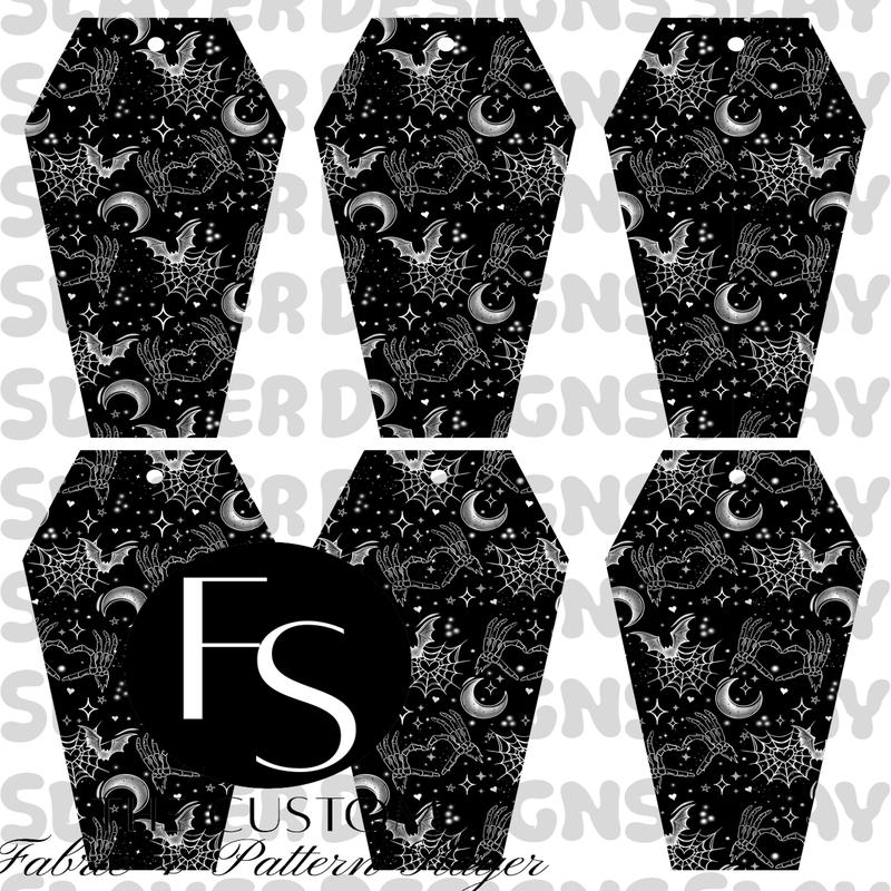 COFFINMARK07 - Cut and Sew Bookmarks FABRICSLAYER - Preorder