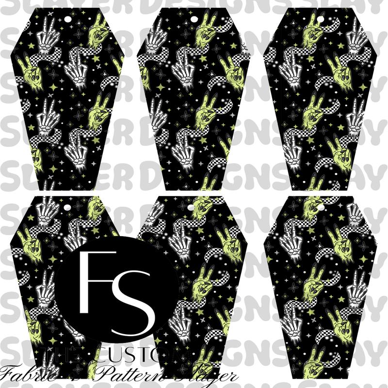 COFFINMARK11 - Cut and Sew Bookmarks FABRICSLAYER - Preorder