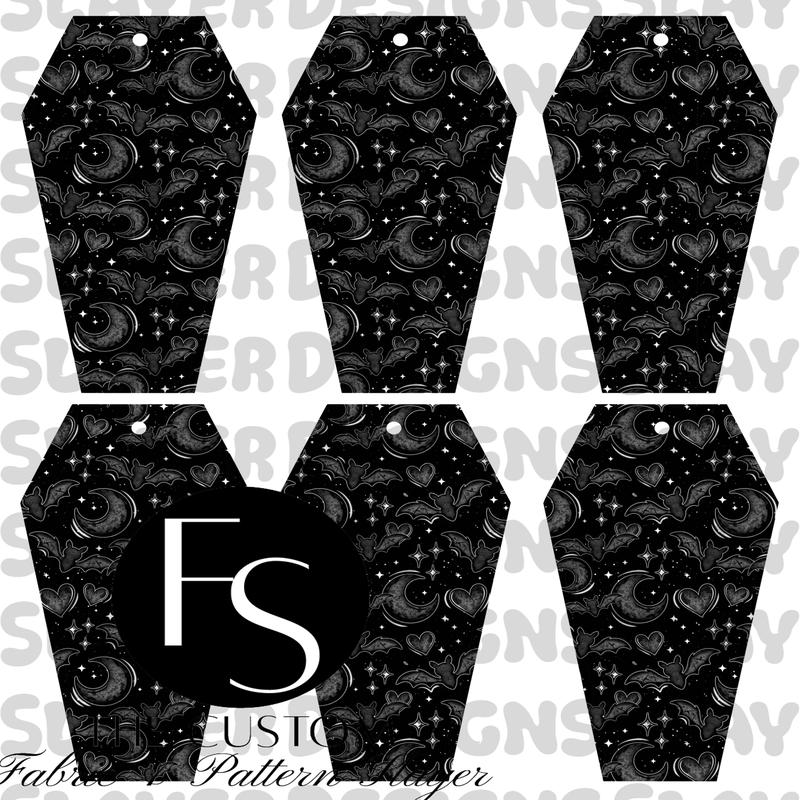 COFFINMARK14 - Cut and Sew Bookmarks FABRICSLAYER - Preorder