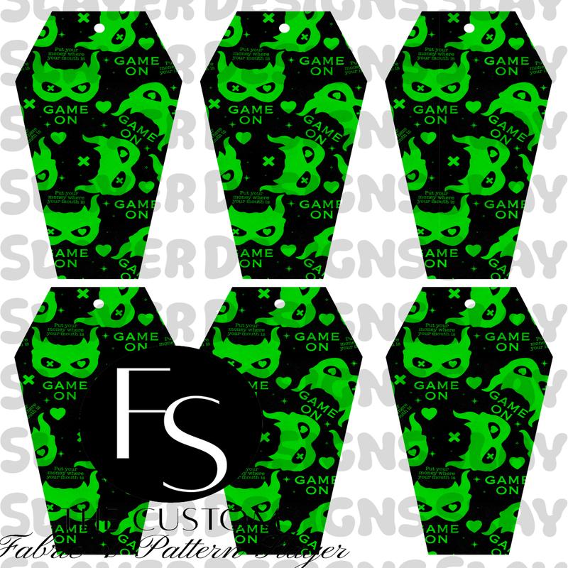 COFFINMARK45 - Cut and Sew Bookmarks FABRICSLAYER - Preorder