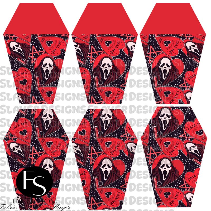 COFFINPOUCH01 - Cut and Sew Square Pouch  FABRICSLAYER - Preorder