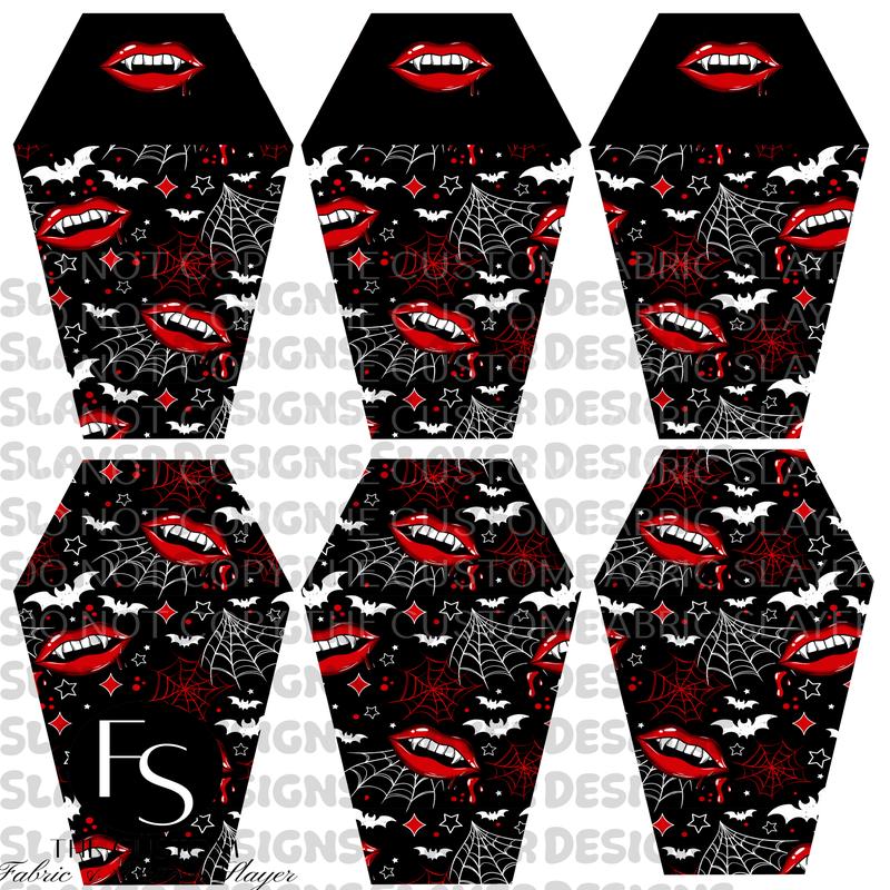 COFFINPOUCH08 - Cut and Sew Square Pouch  FABRICSLAYER - Preorder