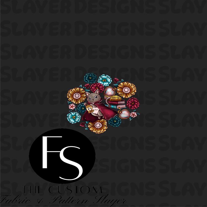 Cloak Book Kitties A - LYSSDOODLES Panel