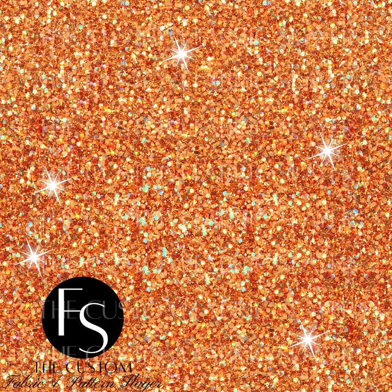 Bright Orange Glitter