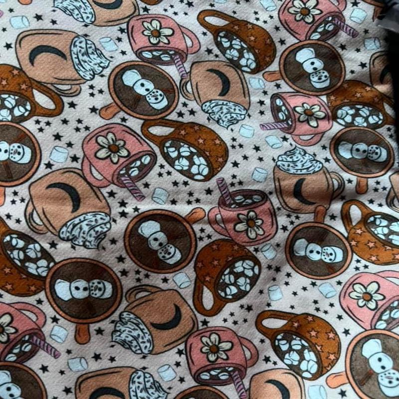 Brushed brushed french Terry - hot chooclate - 6x6 Scale - RETAIL