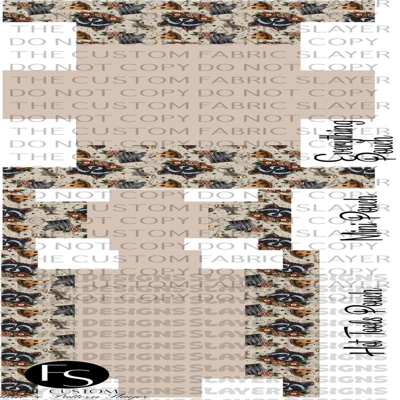 BOXYSET023 - Cut and Sew Boxy Pouch  FABRICSLAYER - Preorder