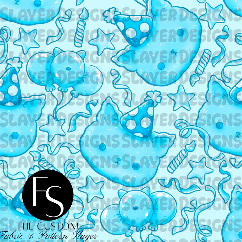 Birthday Cats A - LYSSDOODLES