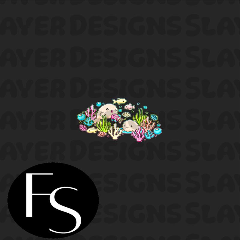 Whales C - LYSSDOODLES Panel