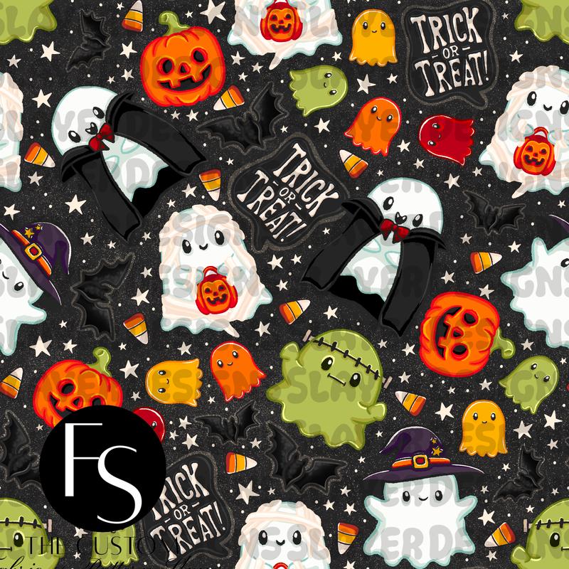 Trick or treat ghosts - LYSSDOODLES