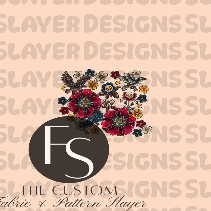 Vampire Garden A - LYSSDOODLES Panel