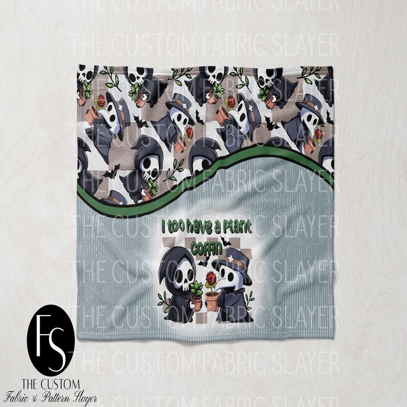 The Custom Fabric Slayer Blankets - Plant Coffin - SPOOKYSQUAD
