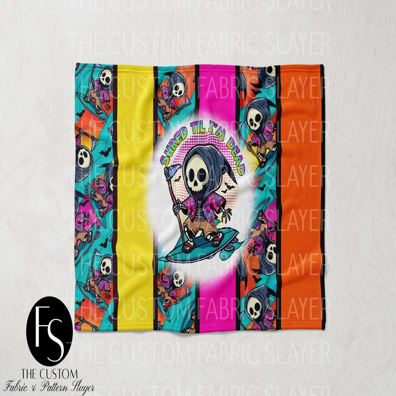 The Custom Fabric Slayer Blankets - Shred till I'm dead - SPOOKYSQUAD