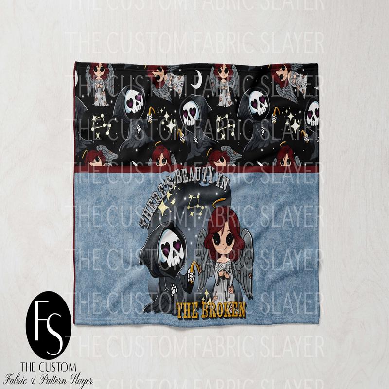 The Custom Fabric Slayer Blankets - Fallen Angels - SPOOKYSQUAD