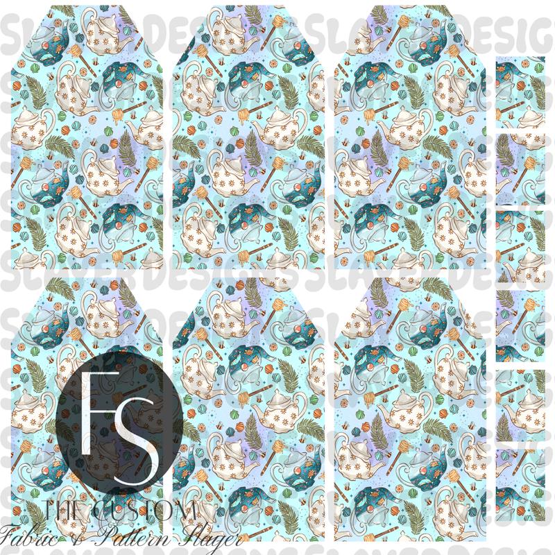 TEABAGMARK005 - Cut and Sew Bookmarks FABRICSLAYER - Preorder