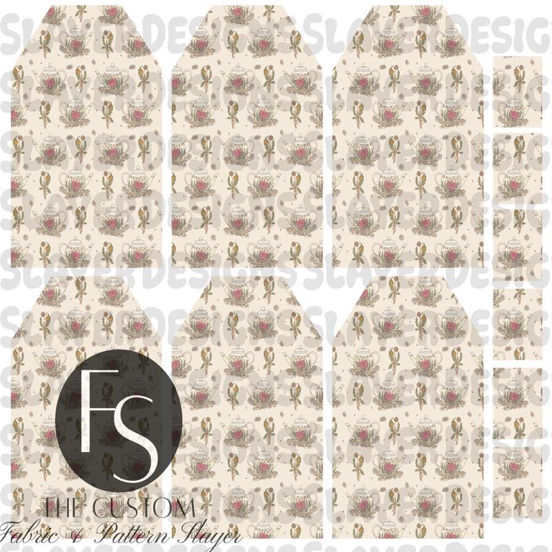 TEABAGMARK007 - Cut and Sew Bookmarks FABRICSLAYER - Preorder