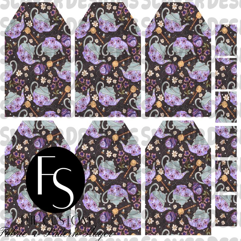 TEABAGMARK017 - Cut and Sew Bookmarks FABRICSLAYER - Preorder