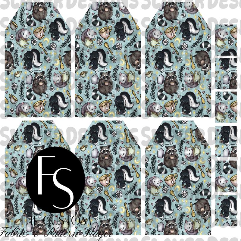 TEABAGMARK026 - Cut and Sew Bookmarks FABRICSLAYER - Preorder