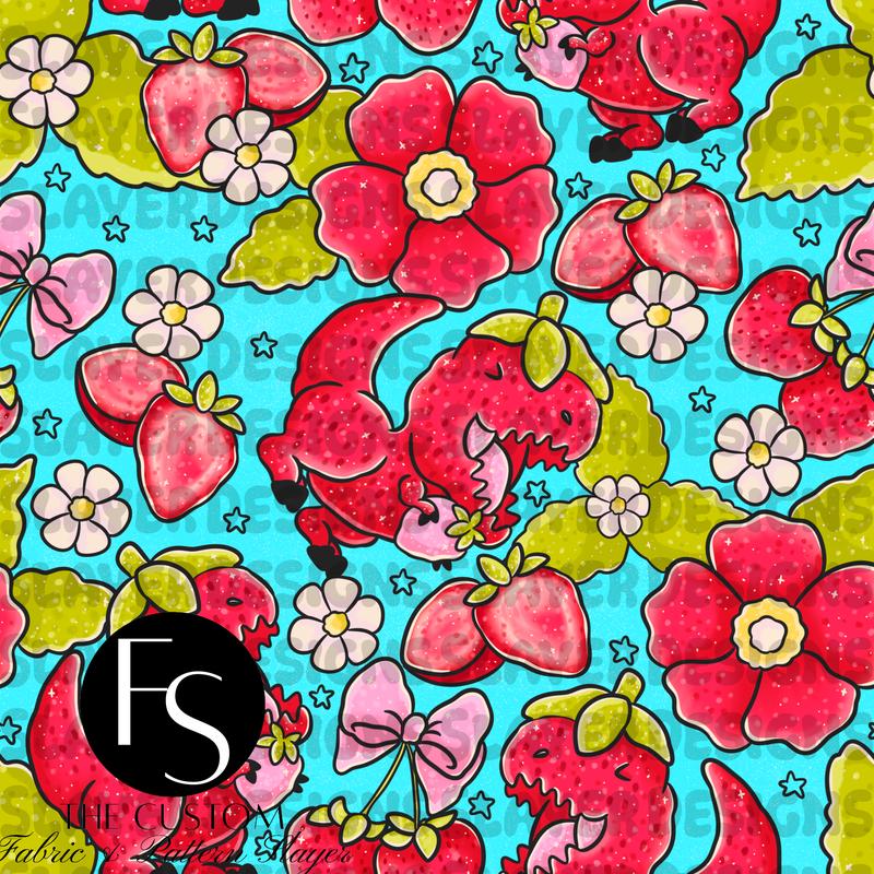 Strawberry Dinosaurs A - LYSSDOODLES