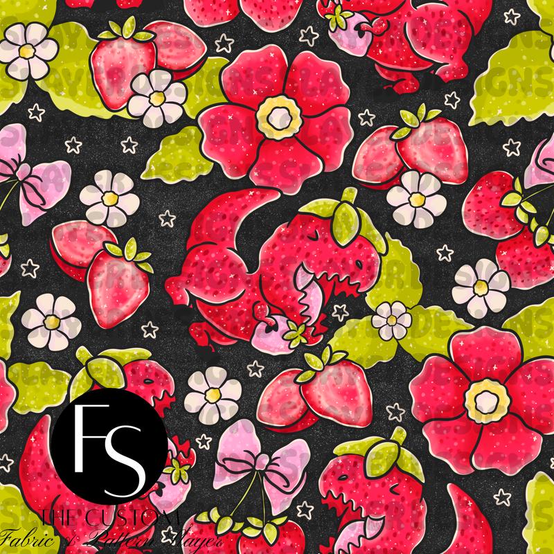 Strawberry Dinosaurs B - LYSSDOODLES